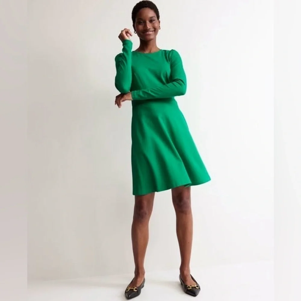 Boden Sabrina Ponte Knit Dress Veridian Green NWT - Picture 1 of 14